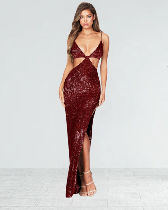 Sommer Damenbekleidung Split Backless Hollow Kleid