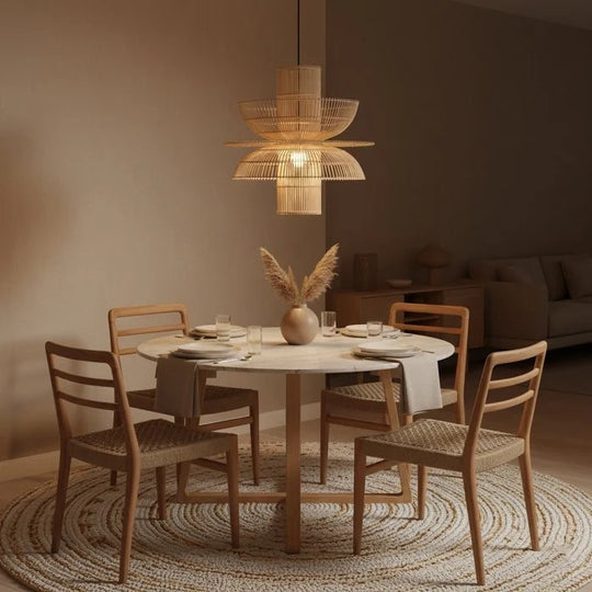 Saturn rotan hanglamp