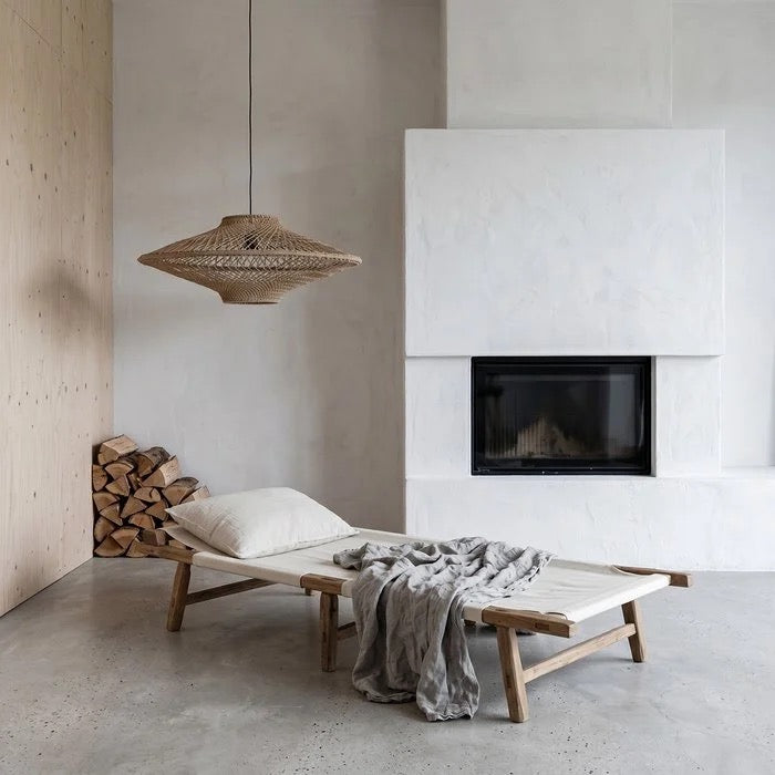 Corda hanglamp naturel large Ø 80x37 cm