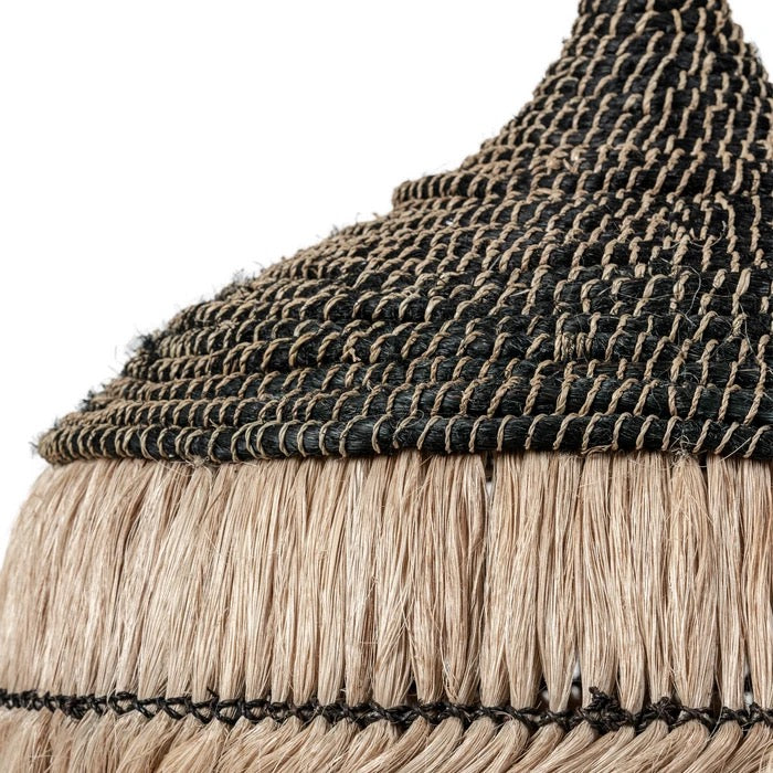 Allasio hanglamp - zwart naturel abaca - ⌀ 50 cm