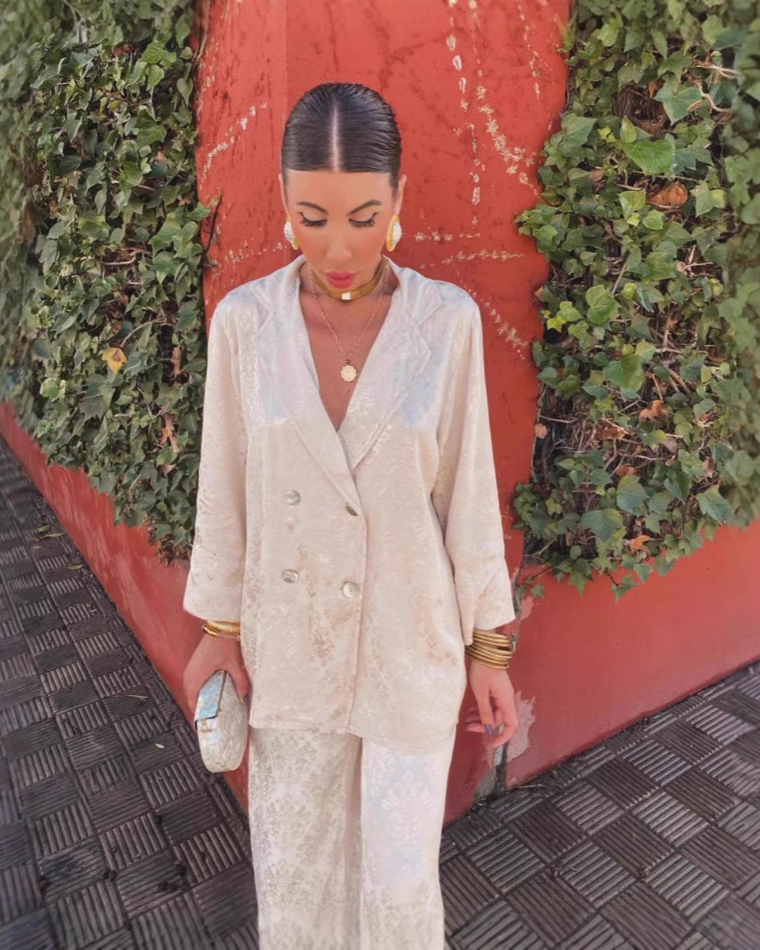 Structured Wide-Leg Blazer Set