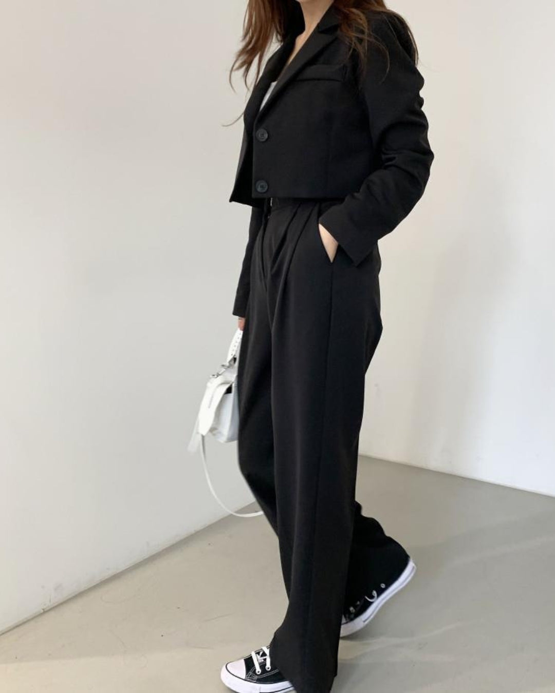 Tailored Blazer & High Waist & Pants Set