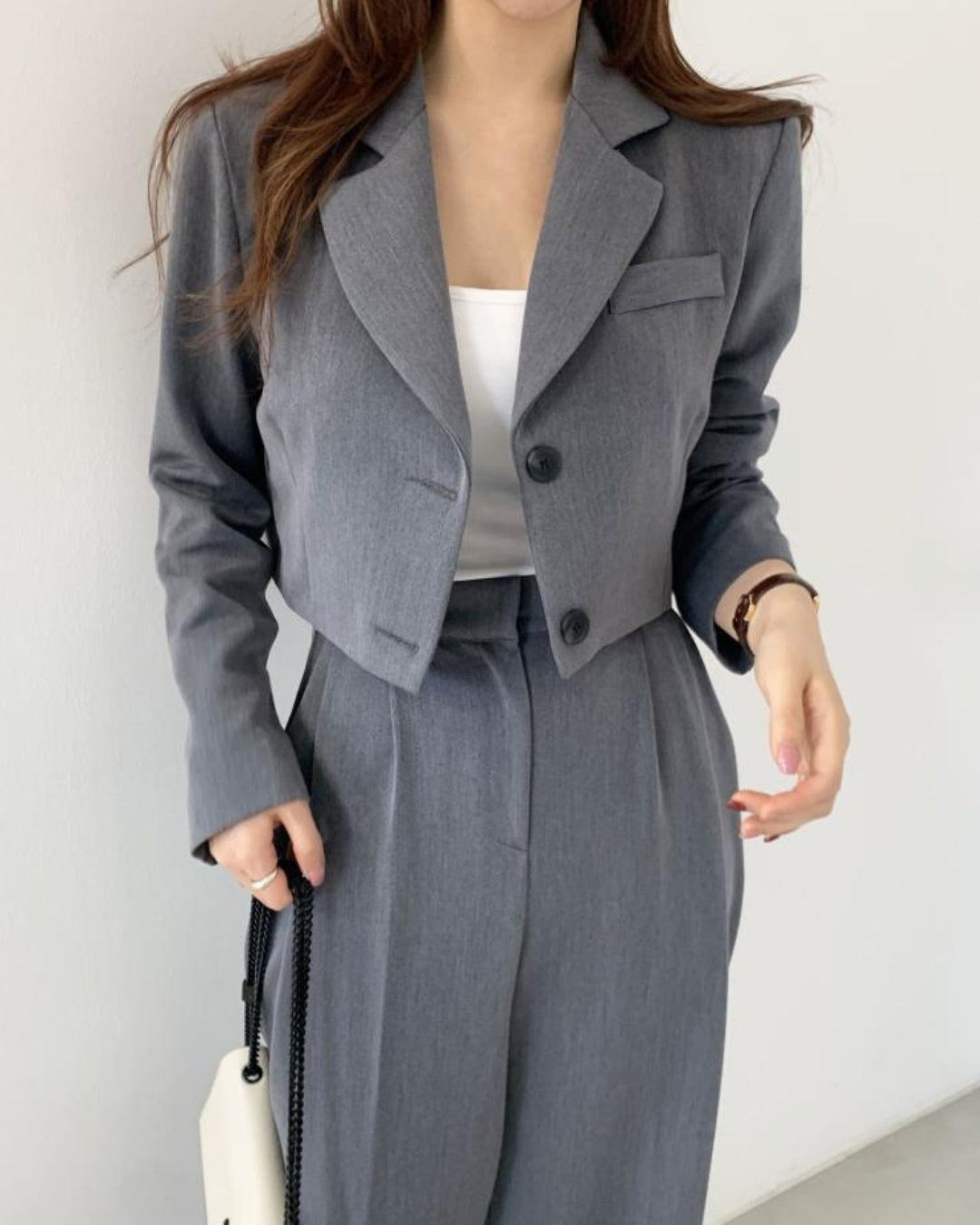 Tailored Blazer & High Waist & Pants Set