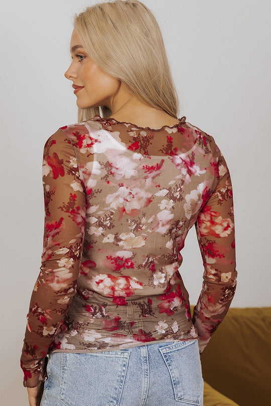 Mesh Fusion Long Sleeve Top
