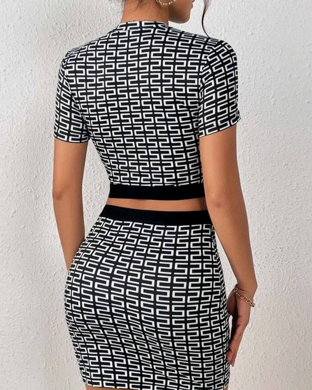 Crop Top & Skirt Set