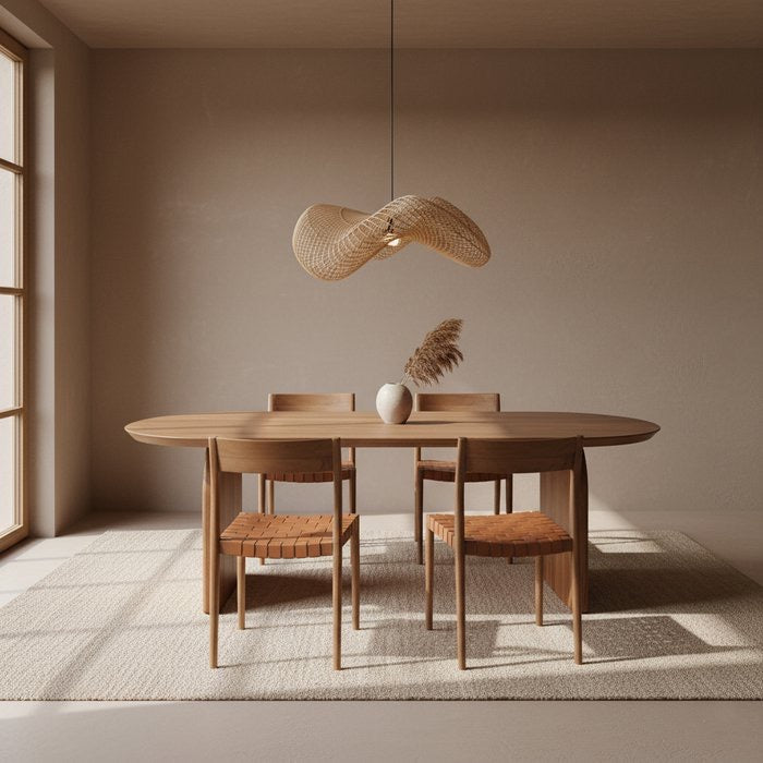 Wave hanglamp naturel large