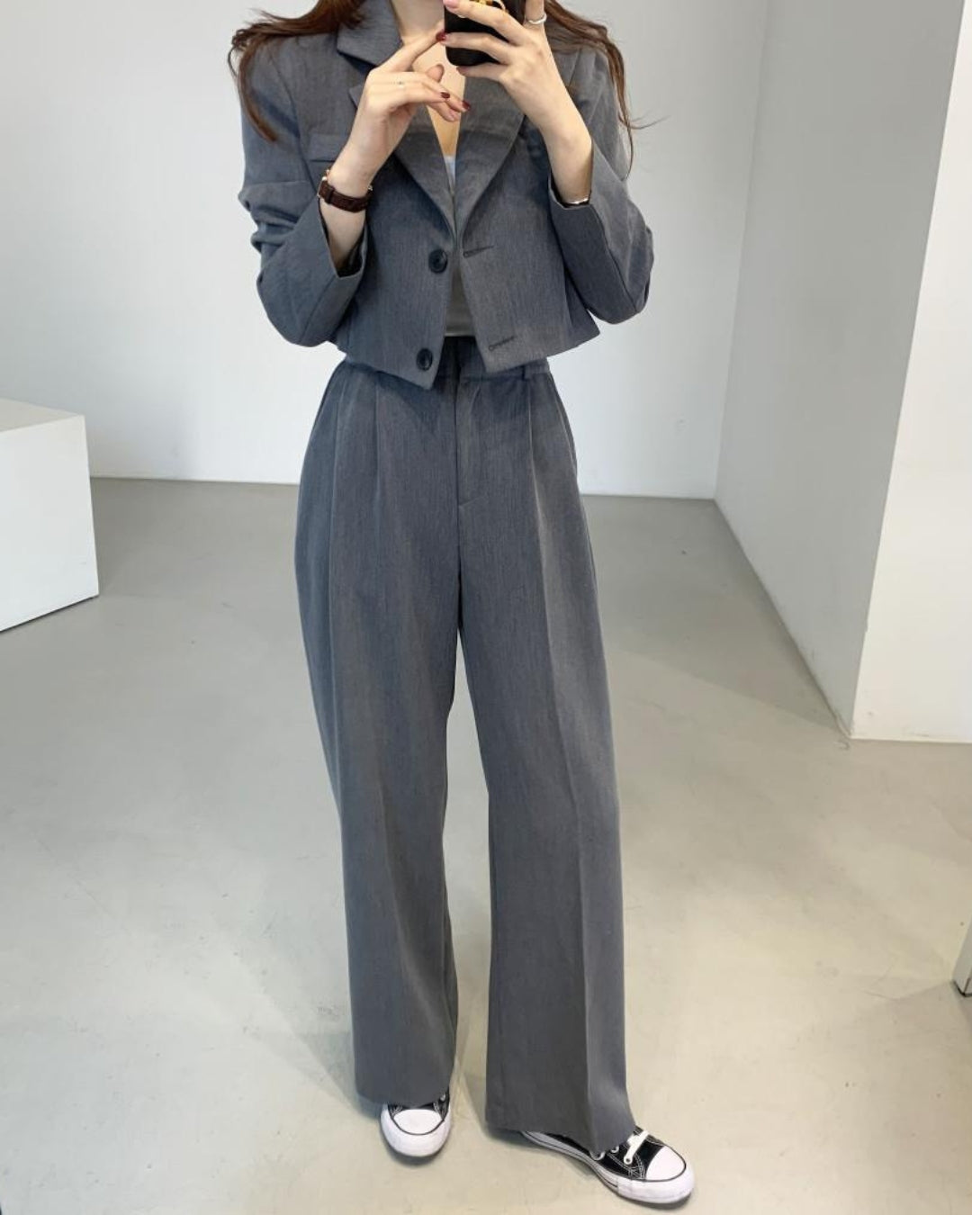 Tailored Blazer & High Waist & Pants Set