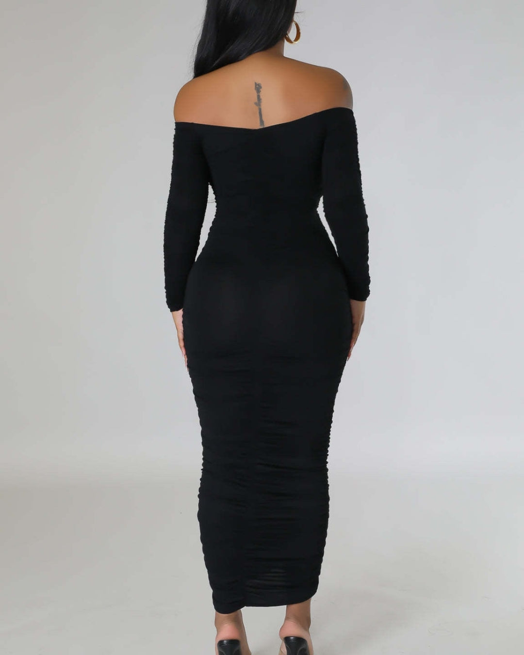 Sexy Stretchkleid in Volltonfarbe