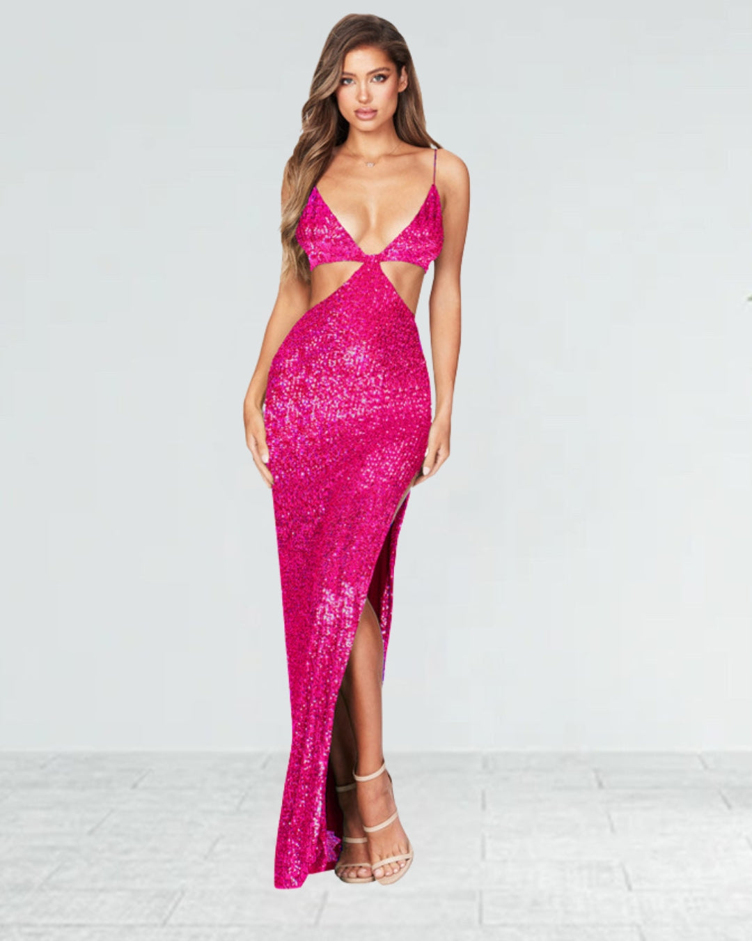 Sommer Damenbekleidung Split Backless Hollow Kleid